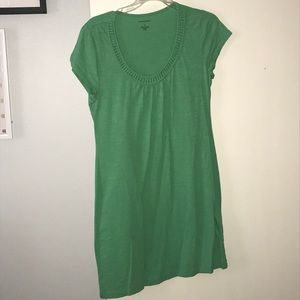 Green t-shirt dress